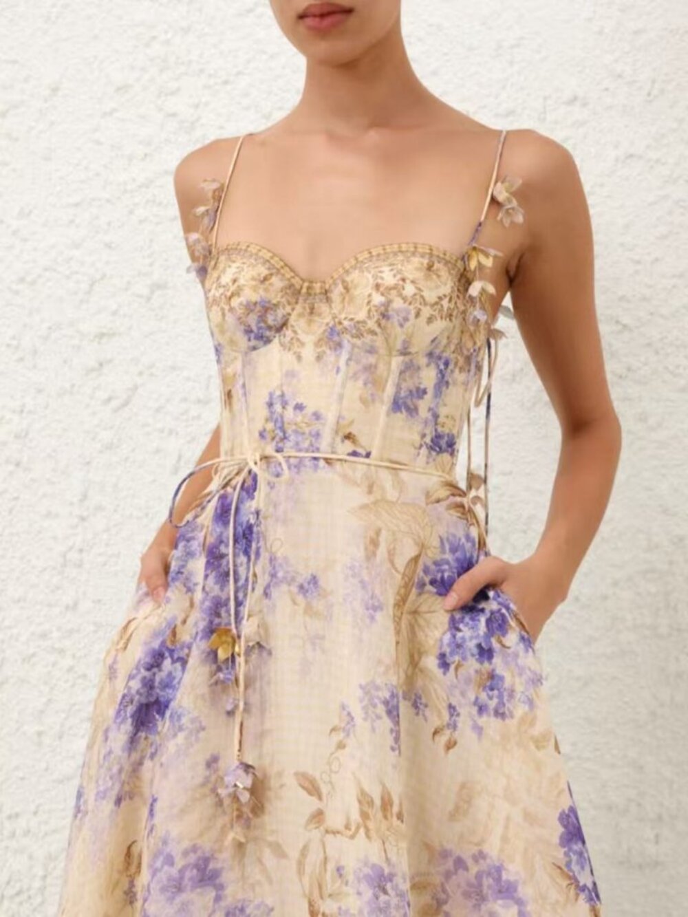 ZIMMERMANN Floral Midi Dress size 0